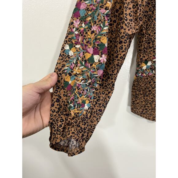 Boho Folk Earthy Maximalist Top S Indie Western Cottage Romance Eclectic Cowgirl - Picture 2 of 11